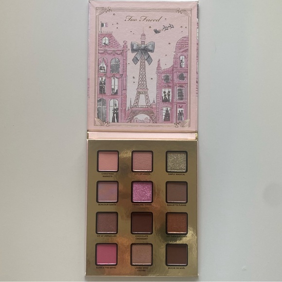 NWOT Too Faced Limited Edition Christmas in Paris Eyeshadow Palette - Picture 6 of 8